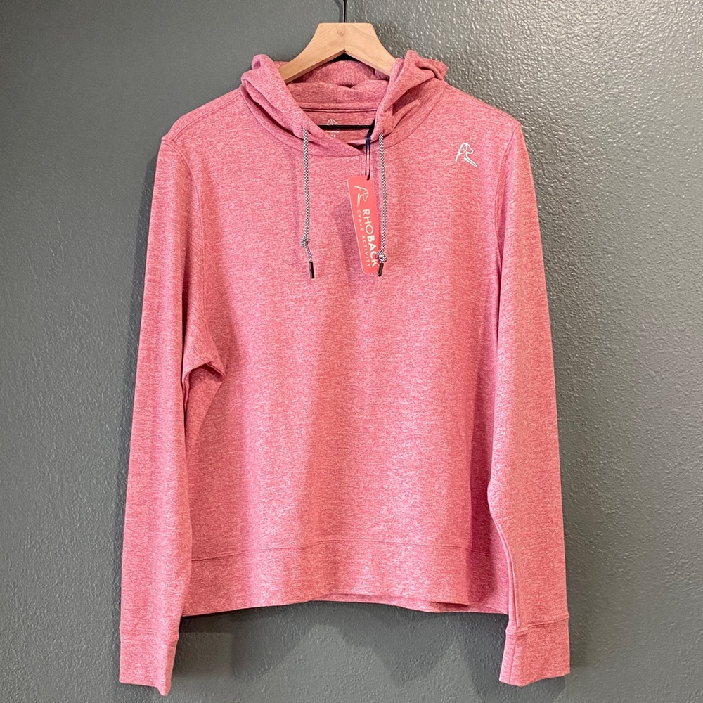 Rhoback Heathered Pink Hoodie